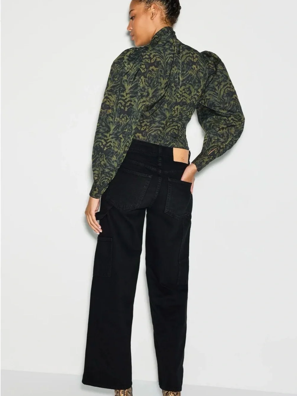 Ulla Johnson Giorgia Silk Neck Tie Blouse Size 14.